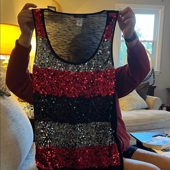Deb Tops - Deb Sparkling Sequin Tank Top